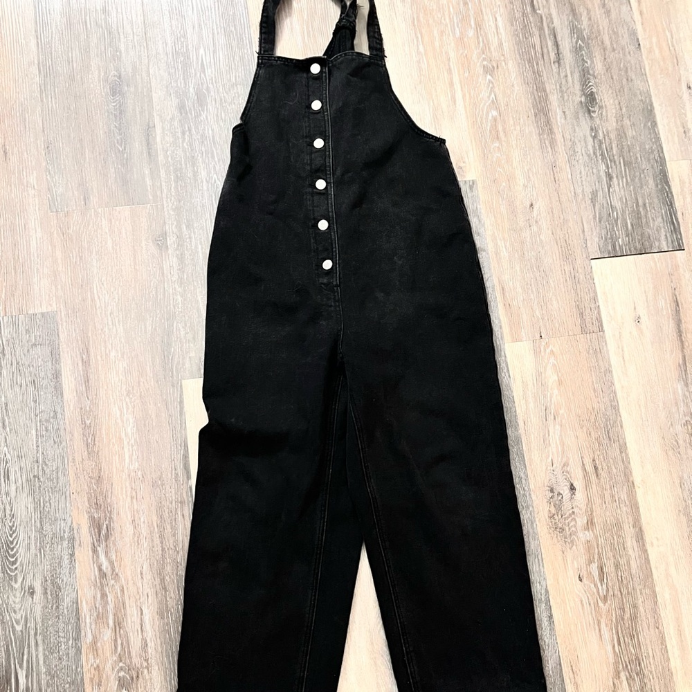 Black Button-Up Jumpsuit